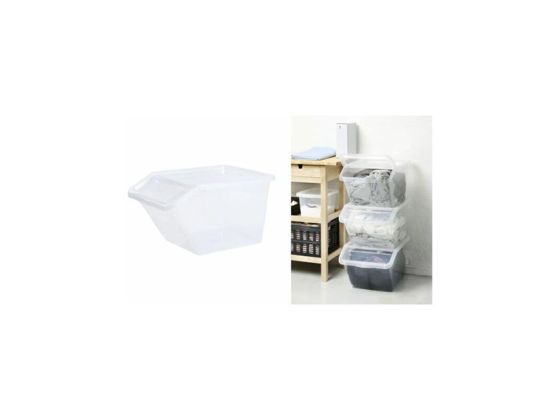Plast team Bac de rangement BASIC BOX SLANTED, 40 litres
