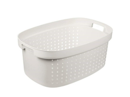 plast team Corbeille à linge SEOUL, 41,9 litres, blanc