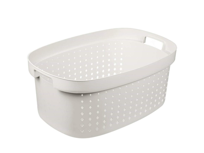 plast team Corbeille à linge SEOUL, 41,9 litres, blanc