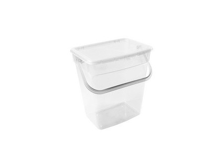 plast team Boîte à lessive, 6 litres, transparent