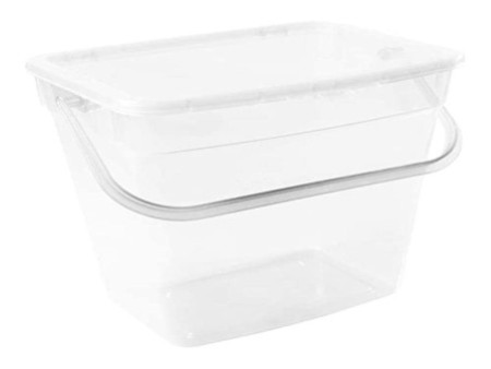 plast team Boîte à lessive, 10 litres, transparent