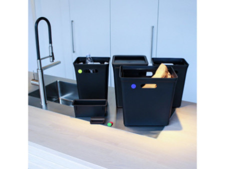 Plast team Poubelle AVEDORE, 15 litres, noir