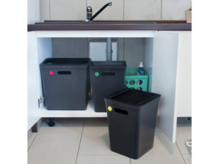 Plast team Poubelle AVEDORE, 15 litres, noir