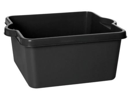 plast team Bassine ATLANTA, rectangulaire, 10 L, noir