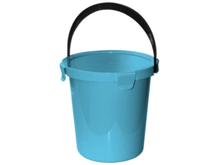 plast team Seau à cueillette avec couvercle, 5 L, bleu clair