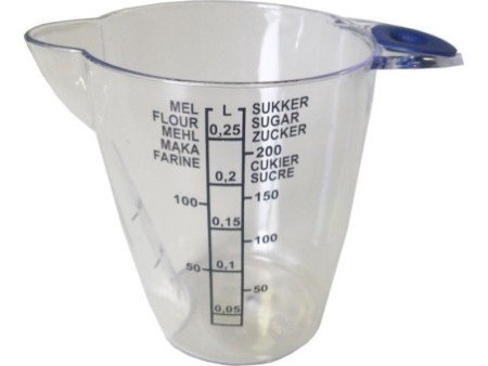 plast team Pichet mesureur, 0,25 litre, transparent