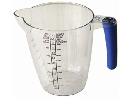 plast team Pichet mesureur, 1,0 litre, transparent