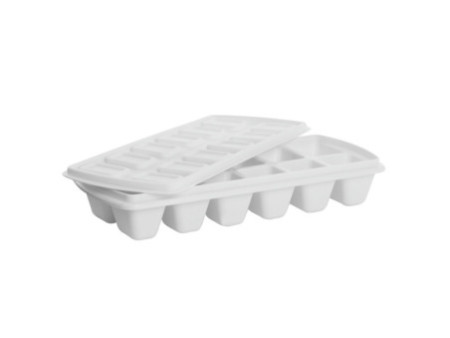 plast team Bac à glaçons, avec couvercle, blanc