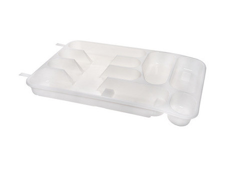plast team Range-couverts, 7 compartiments, blanc