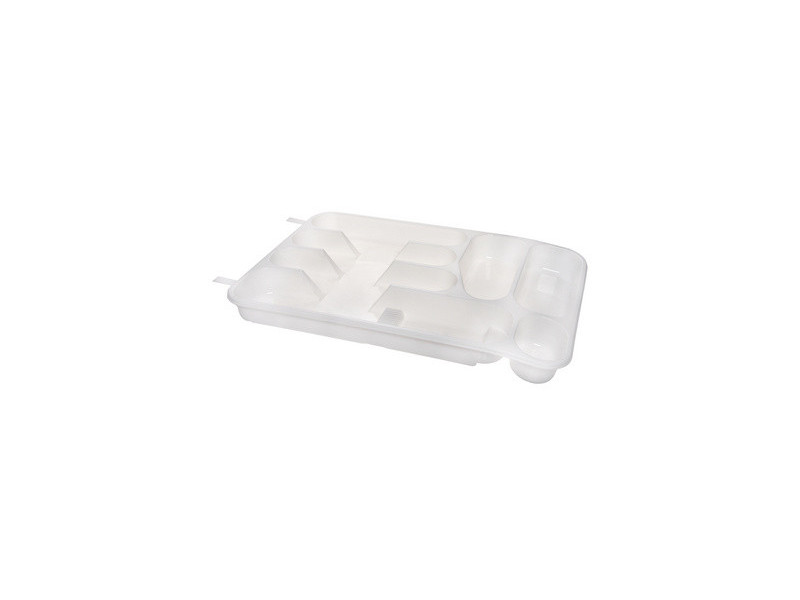 plast team Range-couverts, 7 compartiments, blanc