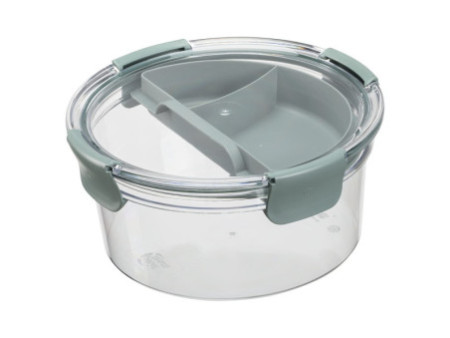 plast team Boîte repas Lyon To-Go, PP/tritan, 1,4 L, gris