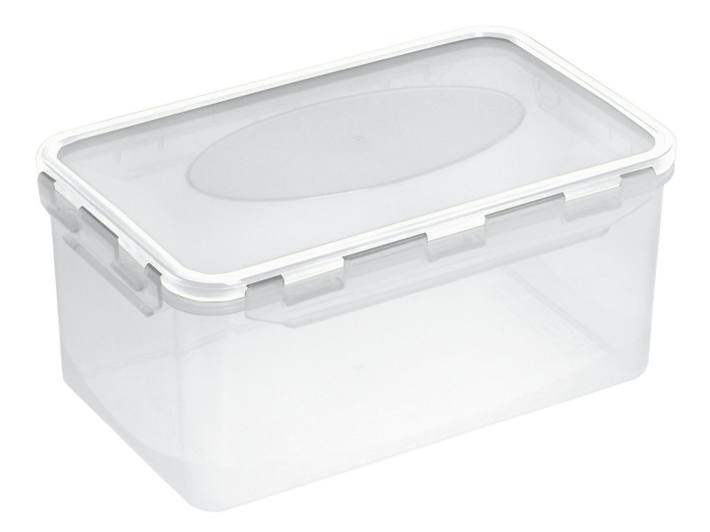Plast team Boîte de conservation Airtight, 2,0 litres, blanc