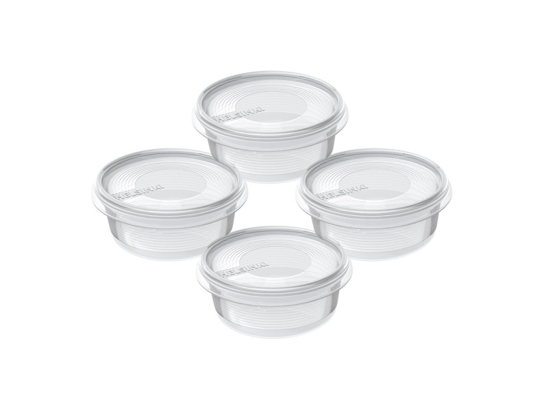 plast team Set de 4 boîtes de congélation Helsinki, 0,3 L