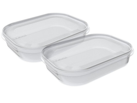 plast team Set de 2 boîtes de congélation Helsinki, 0,7 L