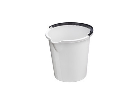 plast team Seau 'VANCOUVER', rond, 5 litres, blanc