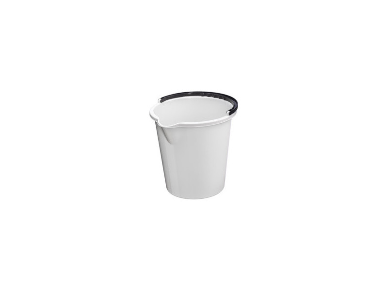 plast team Seau 'VANCOUVER', rond, 10 litres, blanc