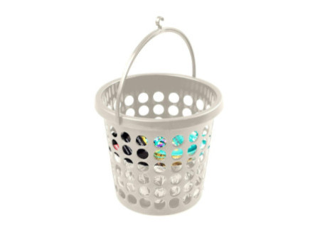 plast team Corbeille pour pinces à linge SPRINGFIELD, blanc