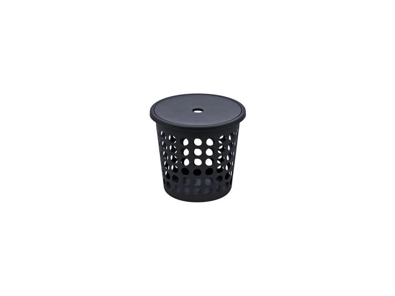 plast team Panier à linge SPRINGFIELD, 25 litres, rond,blanc