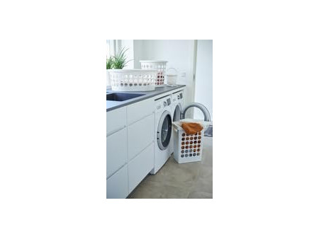 plast team Panier à linge SPRINGFIELD, 25 litres, rond, noir