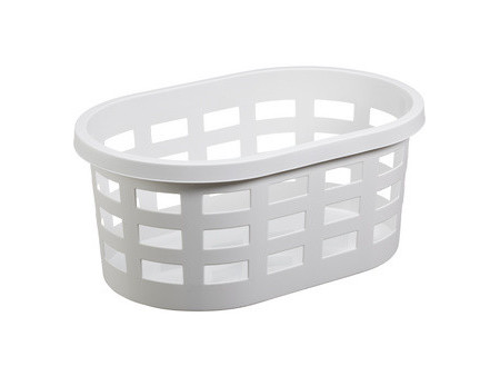 plast team Corbeille à linge BOSTON, 36,8 litres, blanc