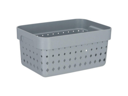 NHG Bac de rangement SEOUL BASKET S, PP, gris