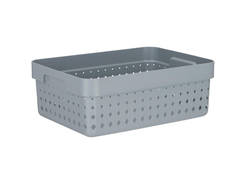 NHG Bac de rangement SEOUL BASKET M, PP, gris