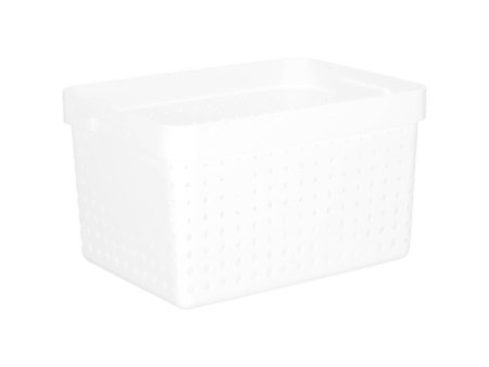 NHG Bac de rangement SEOUL BASKET L, PP, blanc