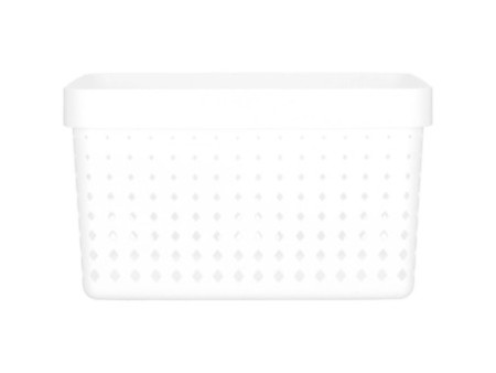 NHG Bac de rangement SEOUL BASKET L, PP, blanc