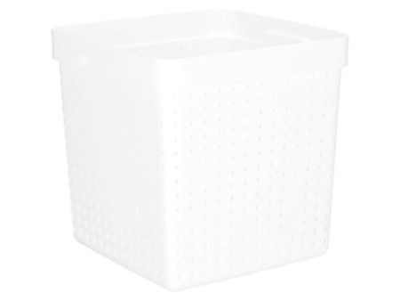 NHG Bac de rangement SEOUL BASKET XL, PP, blanc