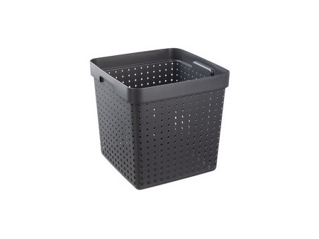 NHG Bac de rangement SEOUL BASKET XL, PP, gris