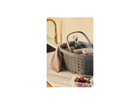 NHG Panier à provisions SEOUL BASKET, PP, 16 litres, noir