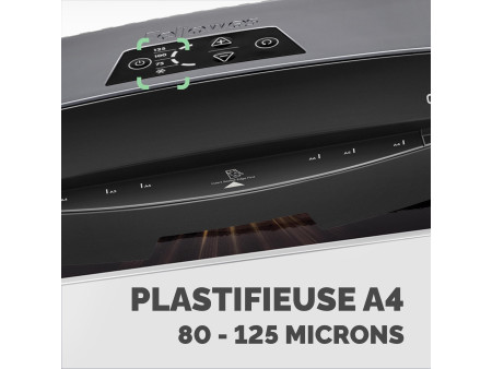 Fellowes Plastifieuse Calibre A4, anthracite