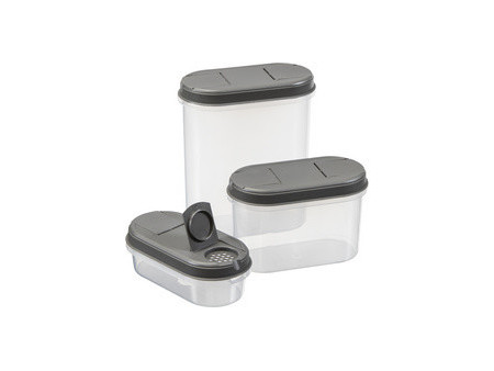 plast team Boîte de conservation Margerit, set de 3, vert