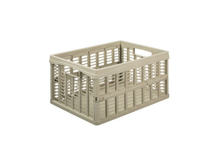 NHG Caisse de rangement pliante, PP, 32,5 litres, bleu