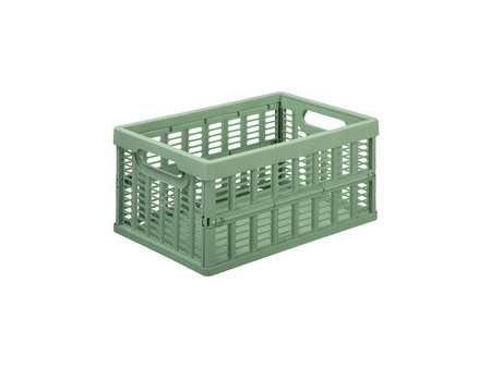 NHG Caisse de rangement pliante, PP, 11,5 litres, vert