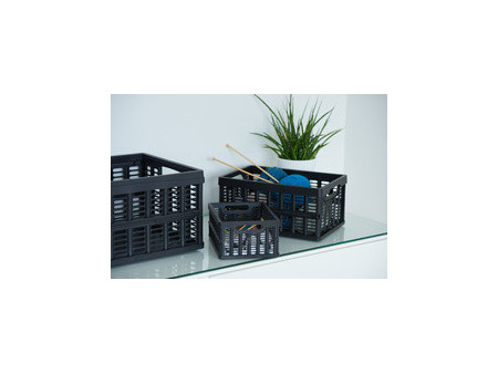 NHG Caisse de rangement pliante, PP, 11,5 litres, vert
