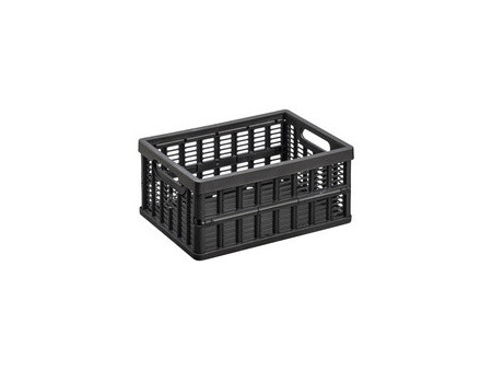 NHG Caisse de rangement pliante, PP, 3,5 litres, gris