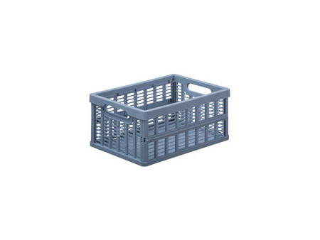 NHG Caisse de rangement pliante, PP, 3,5 litres, gris