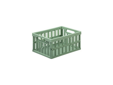 NHG Caisse de rangement pliante, PP, 3,5 litres, gris