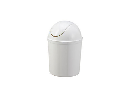past team Poubelle à couvercle basculant, 5 litres, blanc