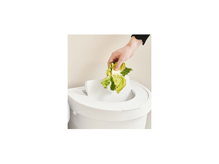 plast team Poubelle SEATTLE, 10 litres, blanc