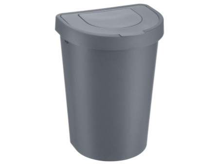 plast team Poubelle SEATTLE, 25 litres, argent