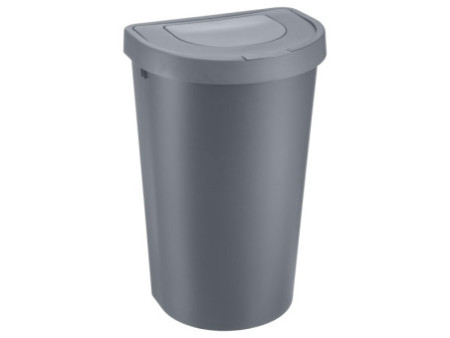 plast team Poubelle SEATTLE, 45 litres, argent