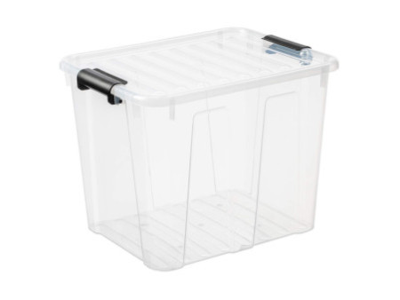 plast team Boîte de rangement HOME BOX, 40 L, transparent