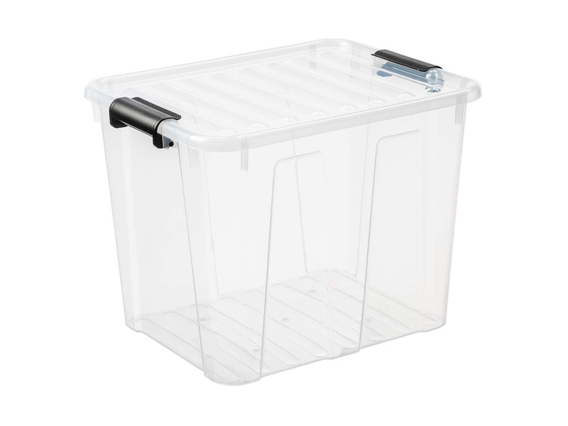plast team Boîte de rangement HOME BOX, 40 L, transparent