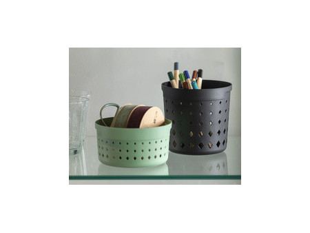 NHG Bac de rangement SEOUL ROUND ORGANIZER M, gris