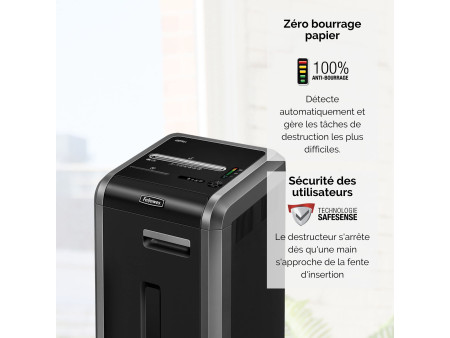 Fellowes Destr. de doc Powershred 225Ci, particule, suisse