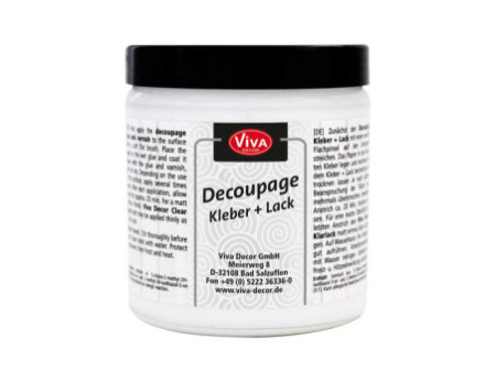 ViVA DECOR Découpage Colle + Vernis, transparent, 250 ml