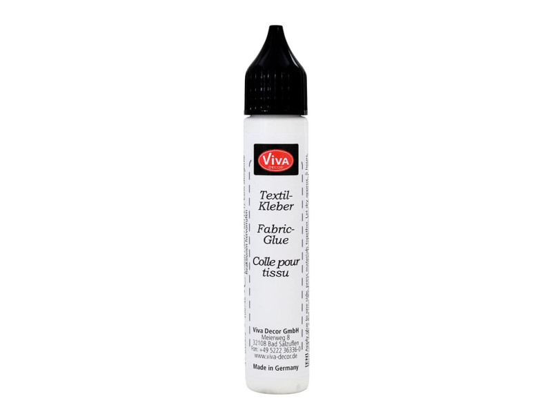 ViVA DECOR Colle pour tissu, transparent, 28 ml