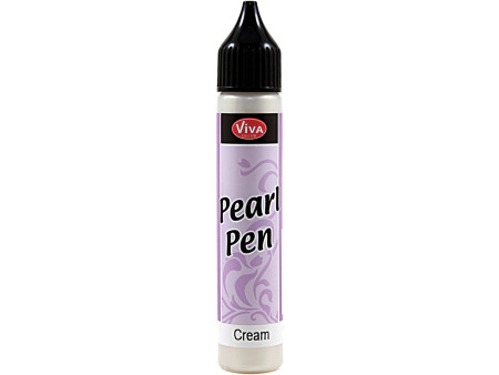 ViVA DECOR Stylo à perles, 28 ml, crème